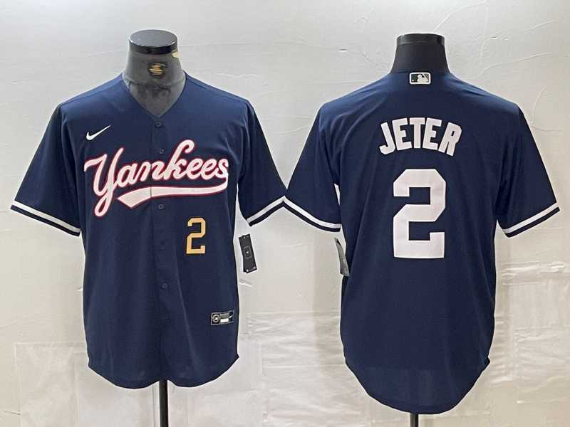 Men's New York Yankees #2 Derek Jeter Number Navy Cool Base Stitched Baseball Jersey,We sell and wholesale Men's New York Yankees #2 Derek Jeter Number Navy Cool Base Stitched Baseball Jersey on line form chian!